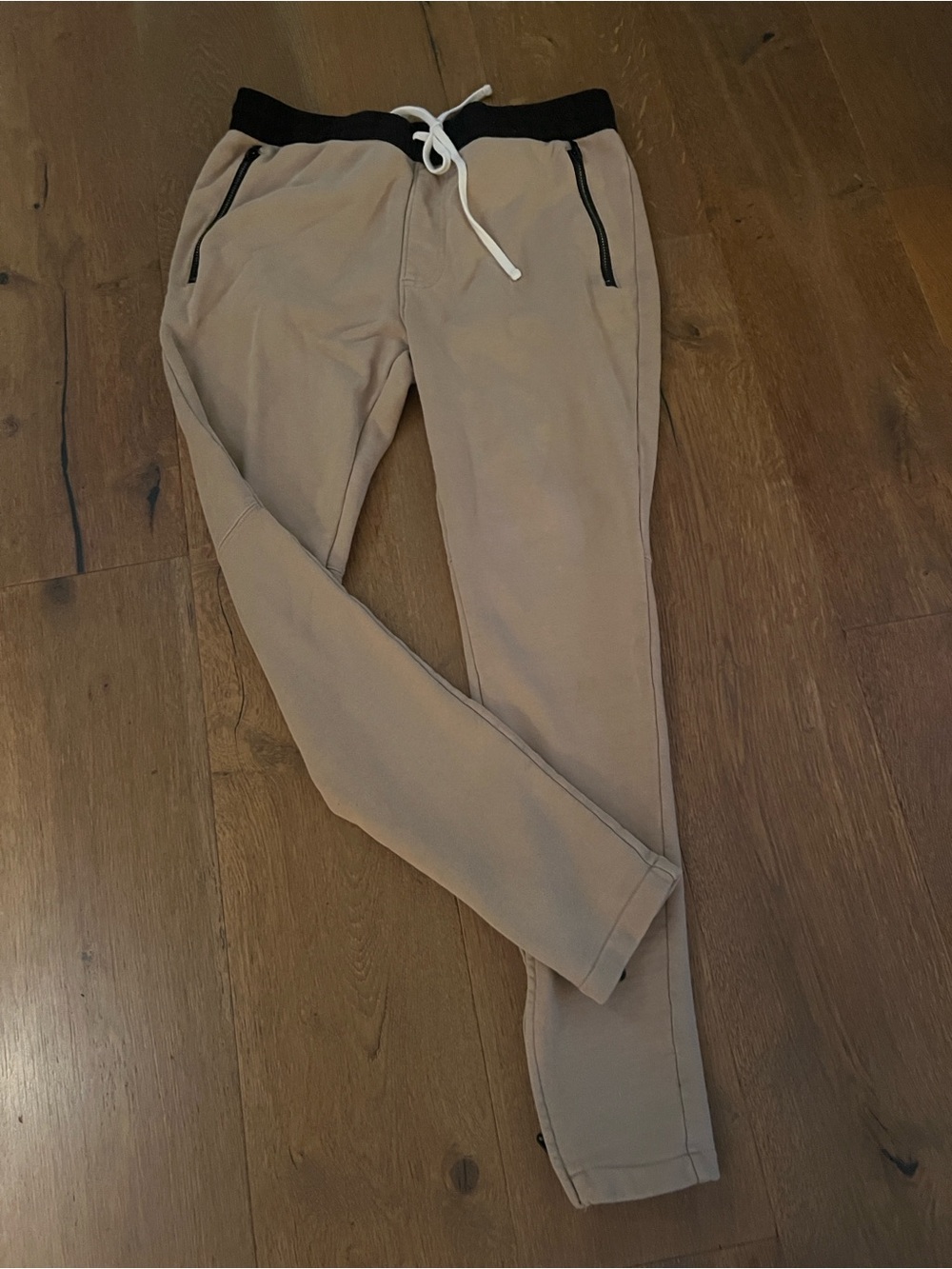 Fear of God Essentials Tan Sweatpants with Black Waistband Size M EUC !!!! - Picture 6 of 11